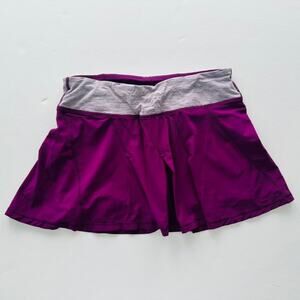 Lululemon Vintage Take Flight Skirt Skort Dewberry Size 4 Tennis Pickleball Walk